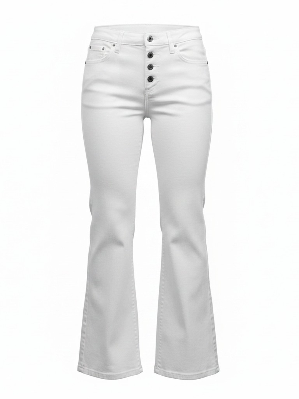 Torrid Winter White Mid-Rise Flare Jeans 24R